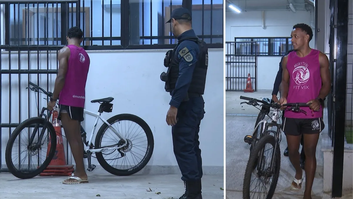 Lutador de jiu-jítsu tem bicicleta furtada, corre atrás do suspeito, dá 'mata-leão' e recupera veículo em Vitória