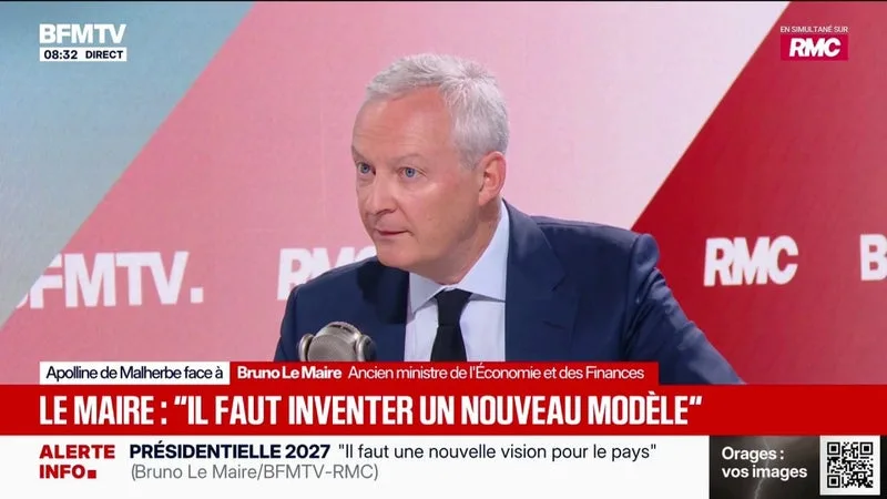 "Déchirer la dette française comme Jean-Luc Mélenchon le propose, c'est foutre le feu au pays et c'est sortir de la zone euro", affirme Bruno Le Maire, ancien ministre de l’Économie et des Finances