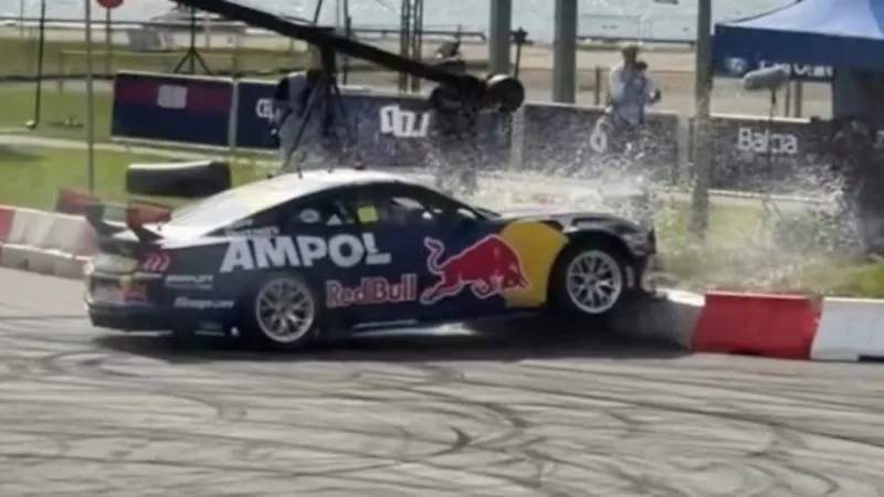 Supercar at centre of probe smashes wall