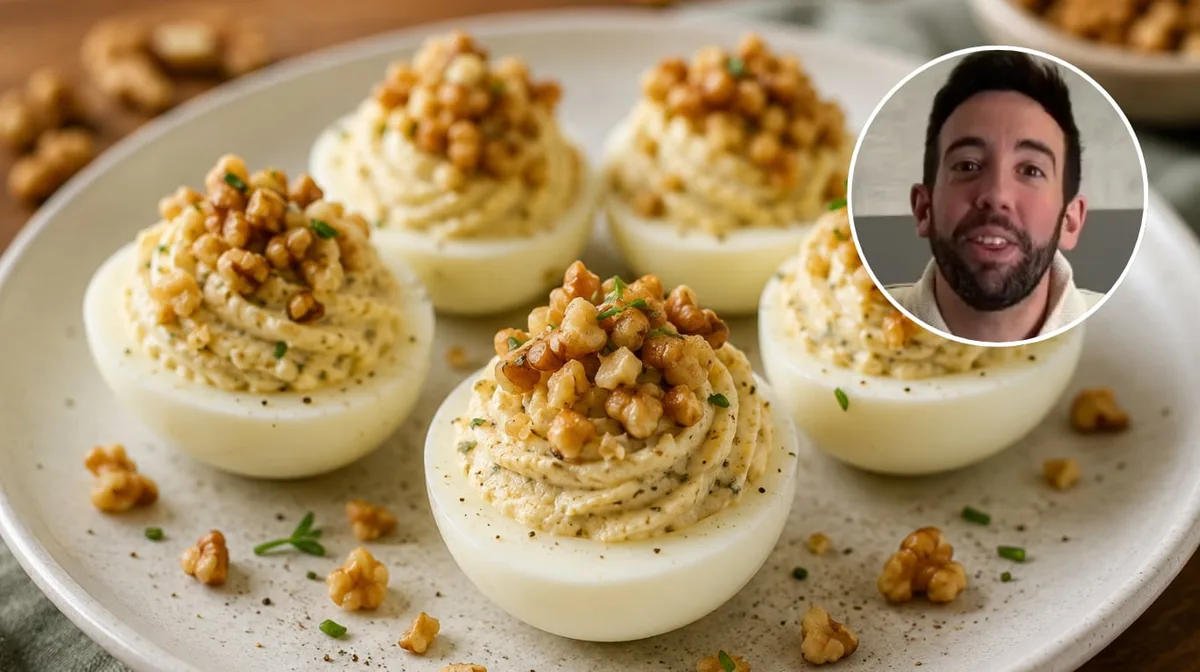 David García, chef español: “Los huevos rellenos más elegantes no llevan atún ni mayonesa, sino 70 g de queso y nueces”