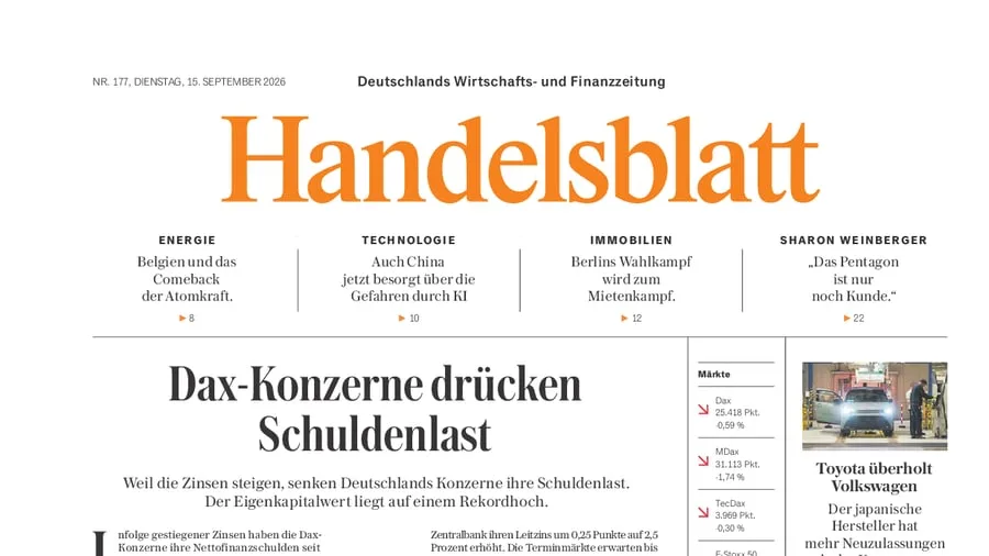 PDF: Handelsblatt vom 15. September