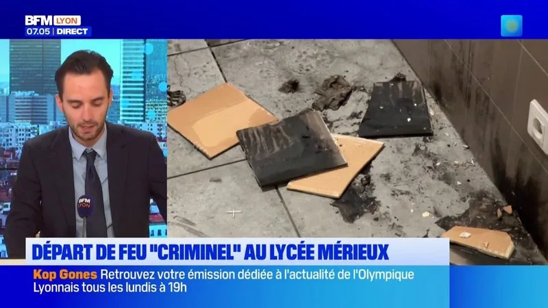 Un incendie s'est déclaré ce lundi dans les toilettes du lycée mérieux