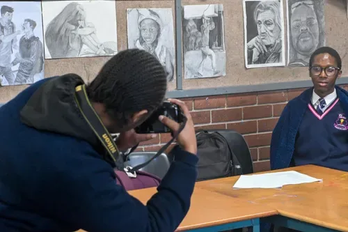 Phakathi Secondary pupils honour women in their lives through a photographic exhibition