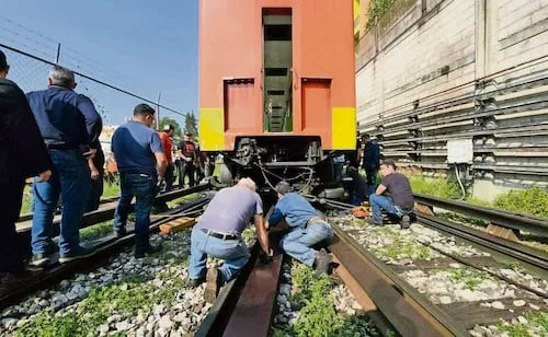 Se descarrila vagón en talleres del Metro; no hay lesionados