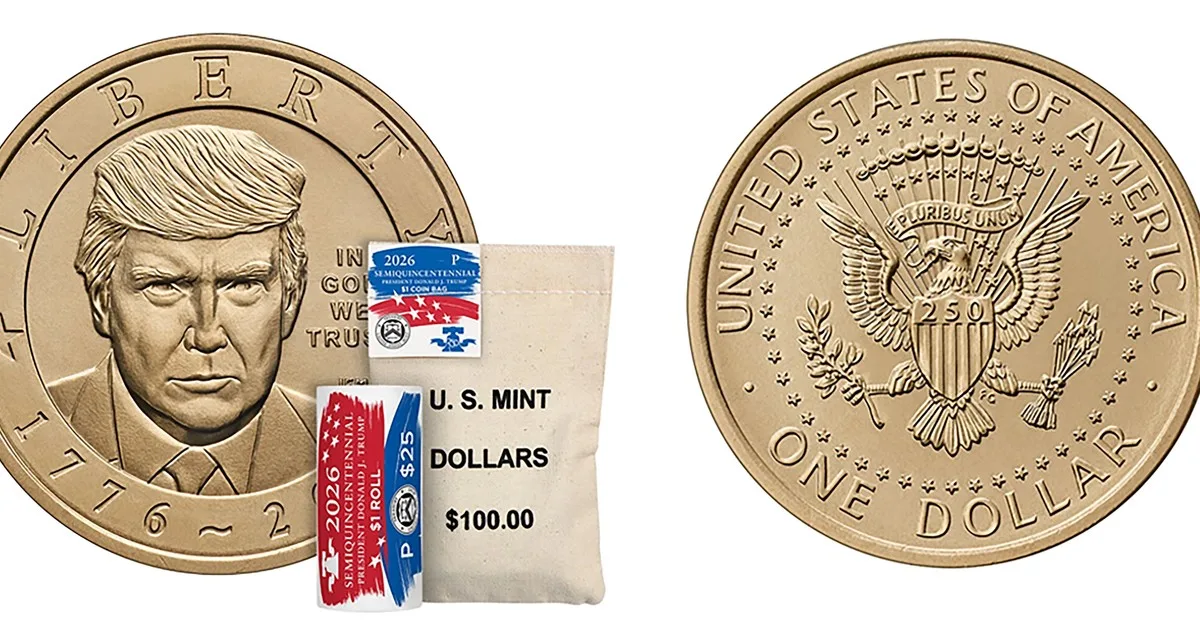 Trump ya tiene su propia moneda: lanzan una edición especial con su cara por los 250 años de los Estados Unidos