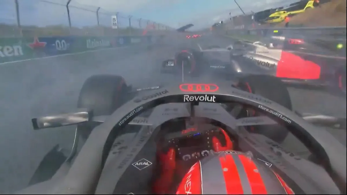 La increíble maniobra a ciegas que evitó un dramático accidente en el GP de Países Bajos de la F1: “Pasó una nube de humo”