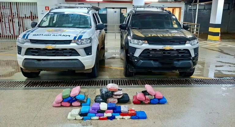 Polícia encontra 57 kg de cocaína e maconha dentro de pneu em Rio Branco