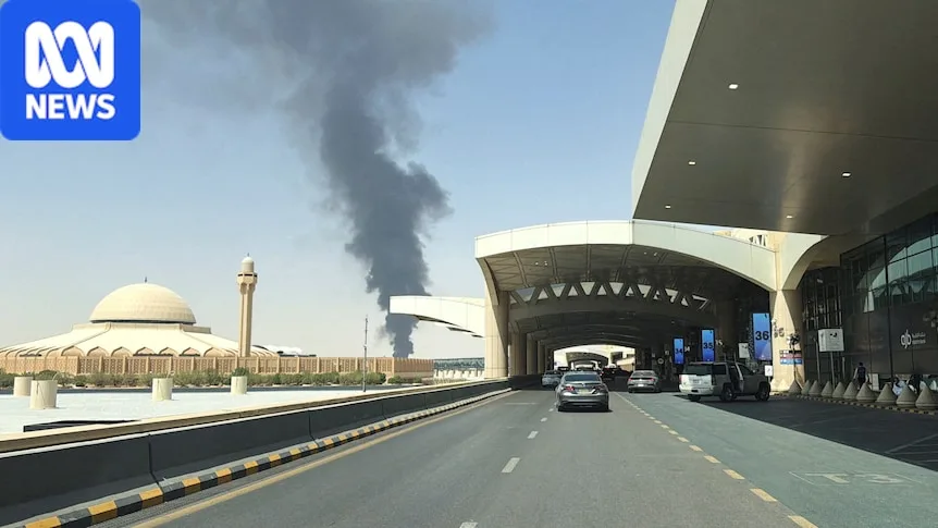 Fire erupts near Riyadh airport as Houthis claim attacks on Saudi capital