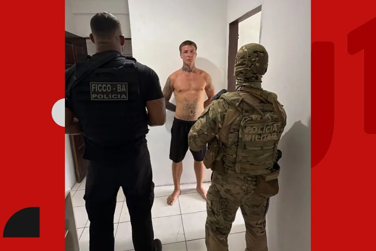 Russo condenado à prisão perpétua por tráfico é localizado pela polícia em Salvador