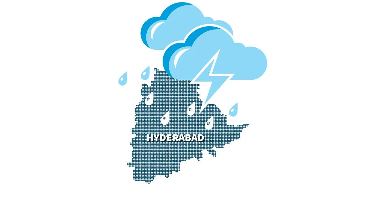 Rain in parts of Hyderabad on August 24
