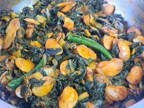 Discover the flavours of South Africa with Spinach and Doubla Beans Curry