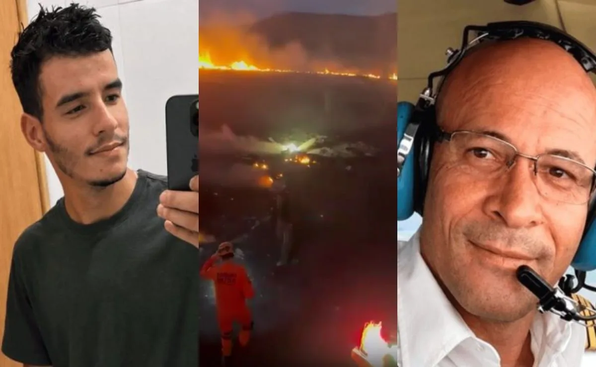 Queda de avião mata piloto e copiloto em fazenda às margens de rodovia; aeronave pegou fogo