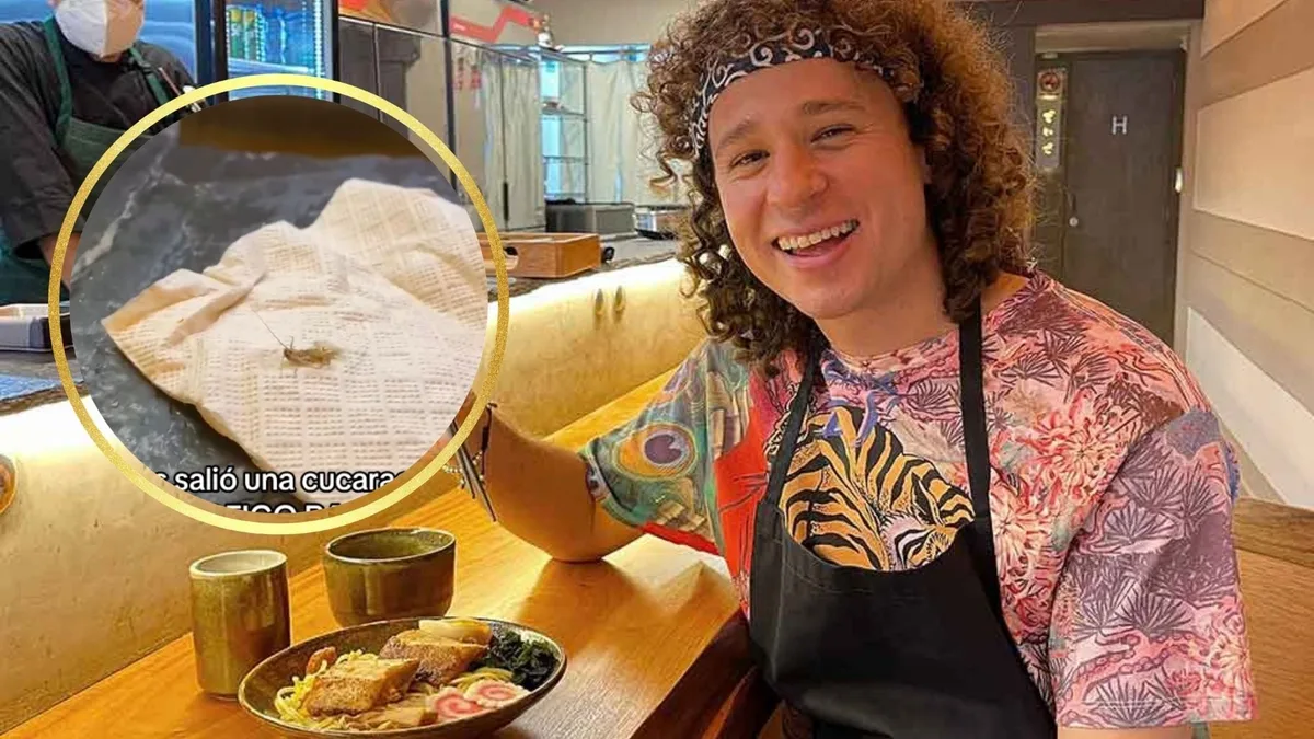 Clienta exhibe en redes al restaurante de Luisito Comunica al encontrar una cucaracha en su plato de ramen