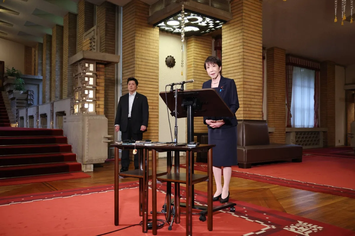 Takaichi defends habit of using official residence as workplace