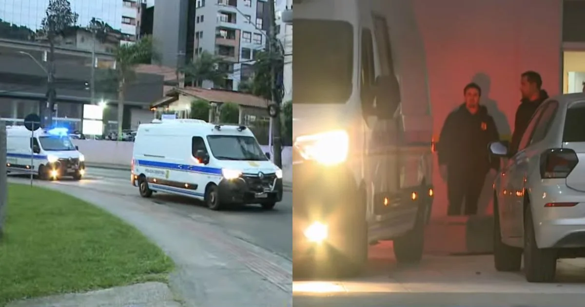 Chegam ao IML corpo de Rick e outras 4 vítimas mortas em queda de helicóptero na Serra catarinense