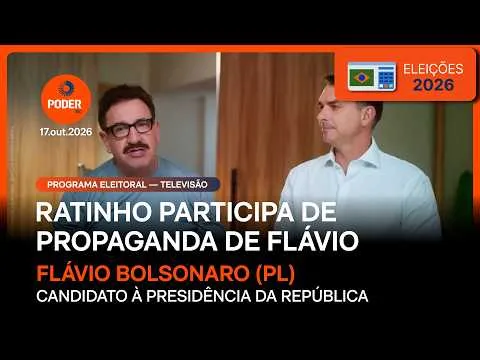 Ratinho faz propaganda eleitoral com Flávio; assista