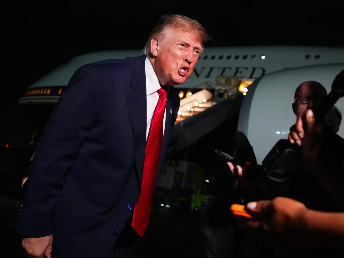 Trump snapped at a reporter after a question about his $5,000 promise to voters: 'You're the worst'