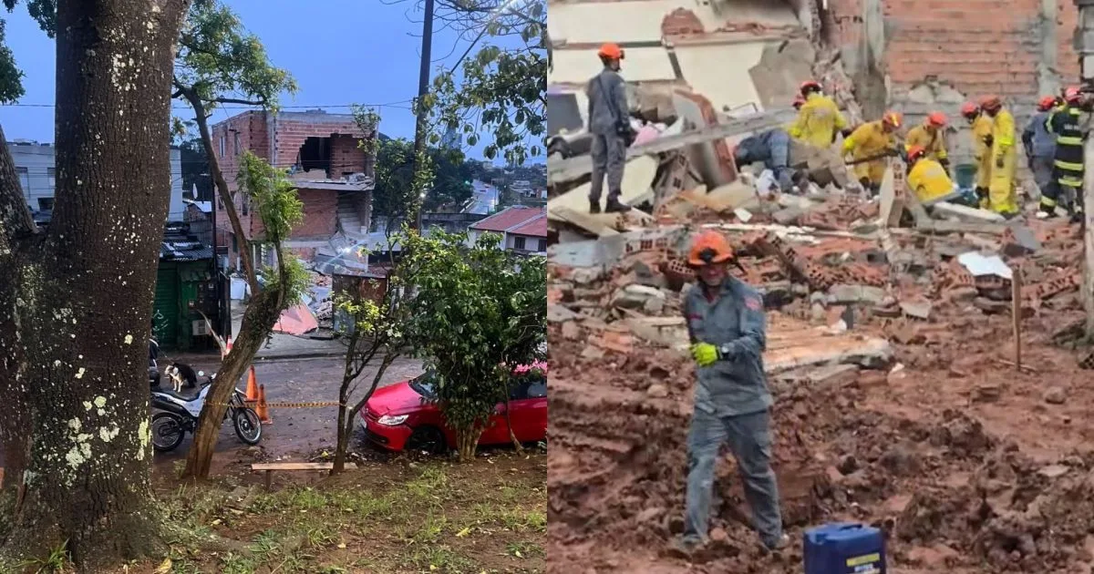 Edifício desaba e deixa quatro vítimas em São Bernardo do Campo (SP)