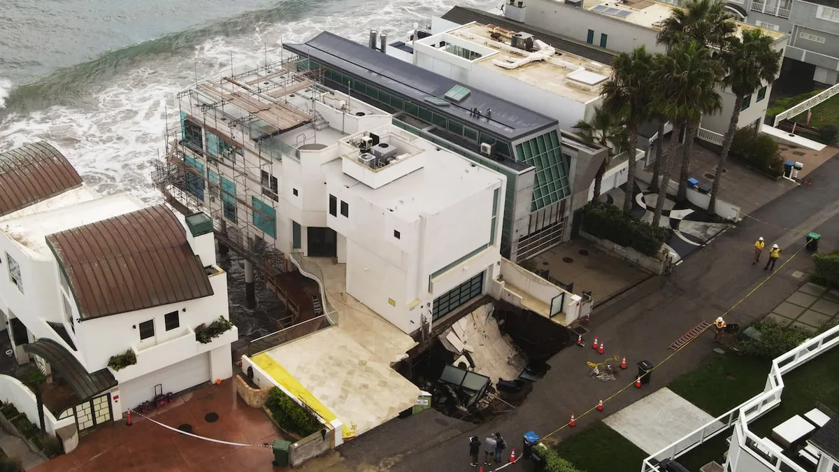 Sinkhole swallows driveway of Malibu mansion reportedly owned by Nicolas Cage