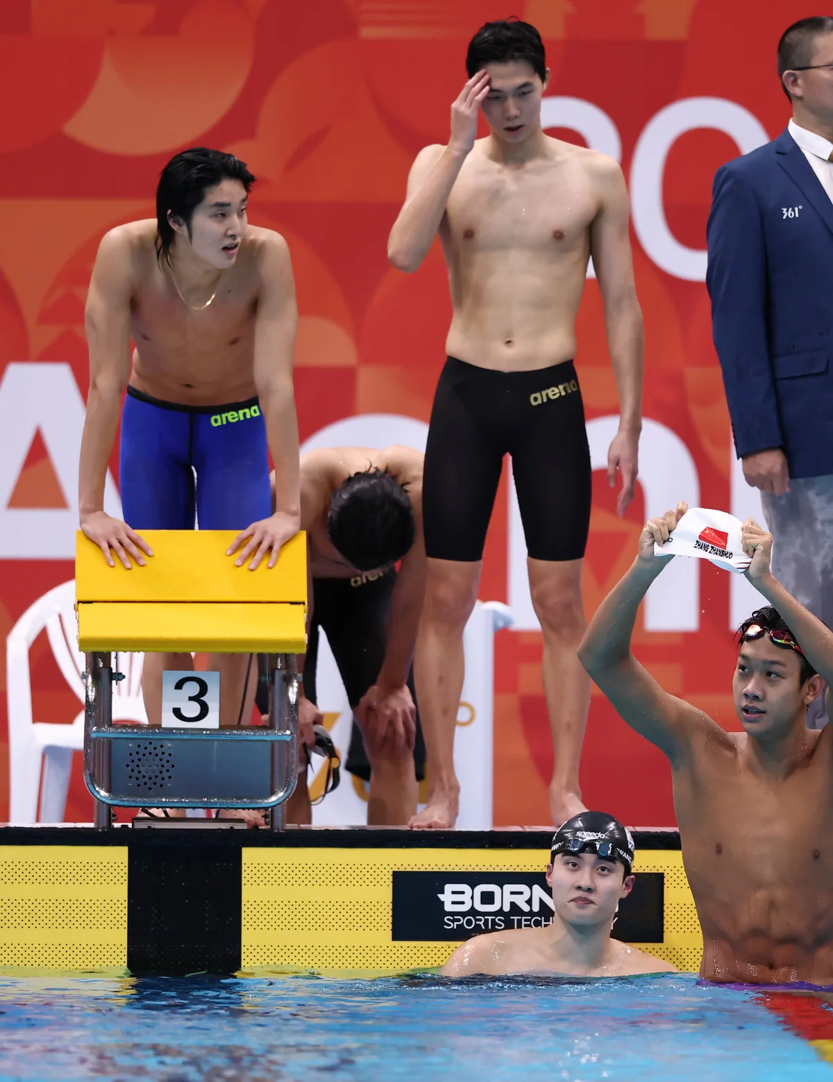 만리장성 높았다… 韓 남자수영 중국·일본에 밀려 800m 계영 銅