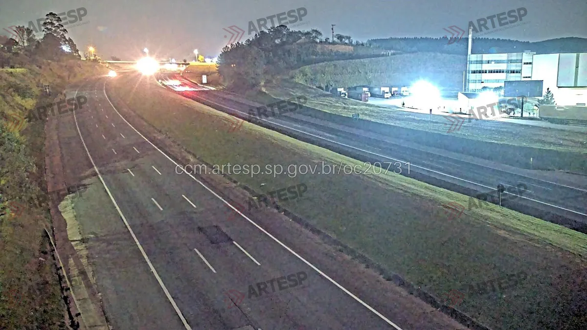 Pedestre morre após ser atropelado por carro enquanto atravessava a Rodovia Castello Branco em Itu