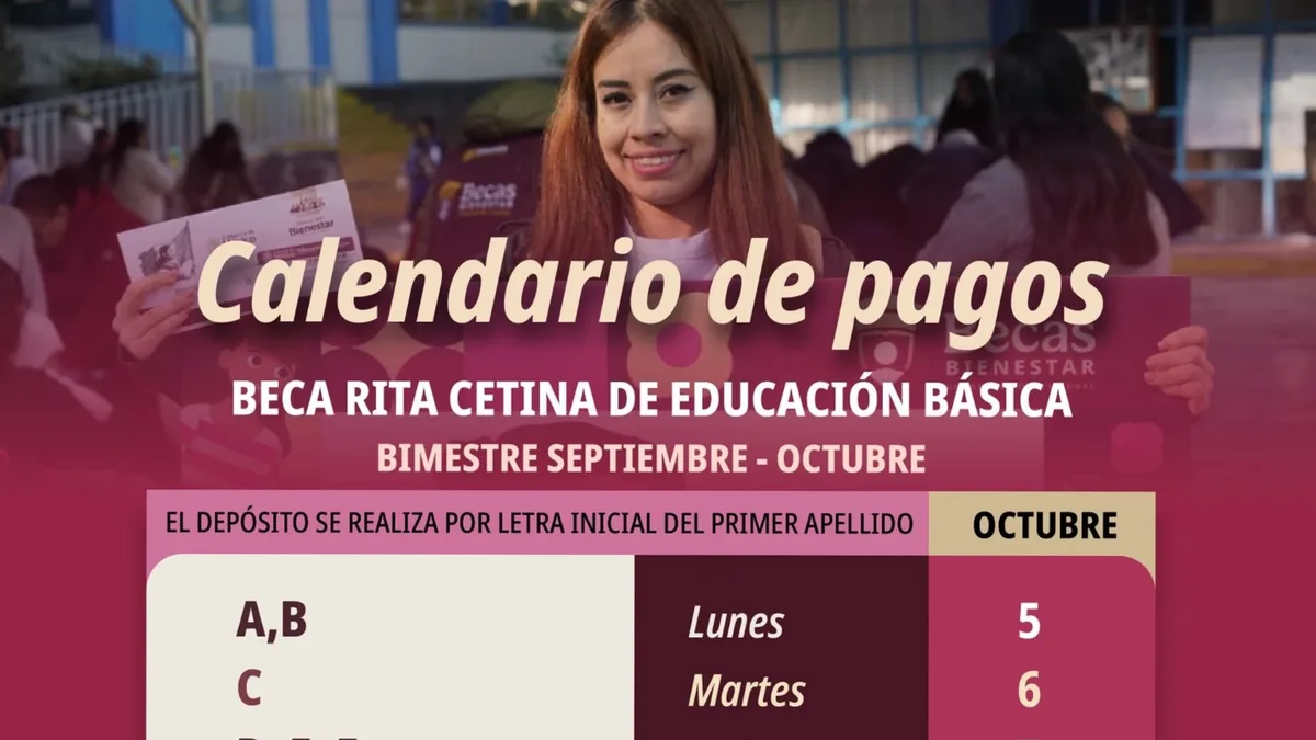 Beca Rita Cetina 2026: ellos serán los últimos en recibir el pago de octubre