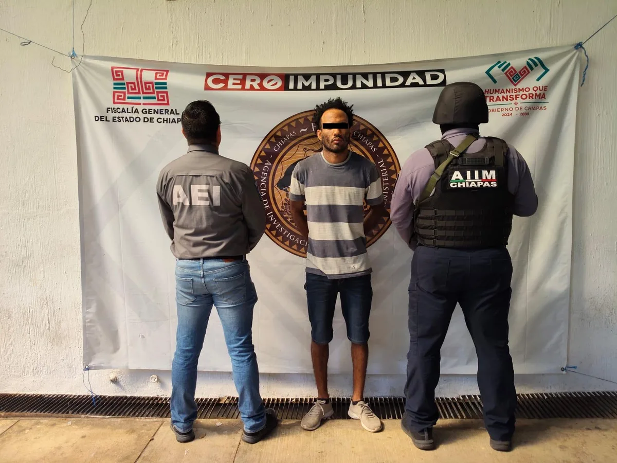 Detienen en Chiapas a ‘El Negrito’, señalado por homicidio del dueño de Chachitos