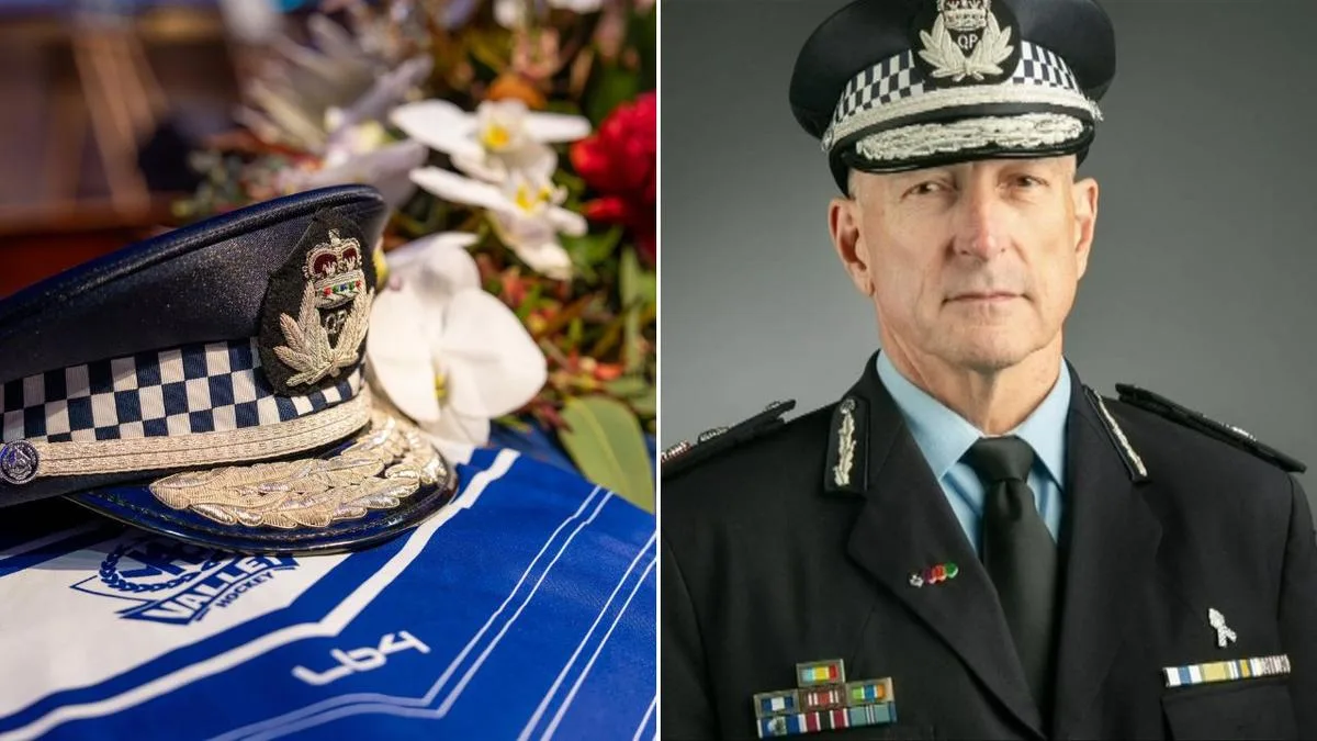 Former Queensland Police Commissioner Steve Gollschewski farewelled in Brisbane after cancer battle