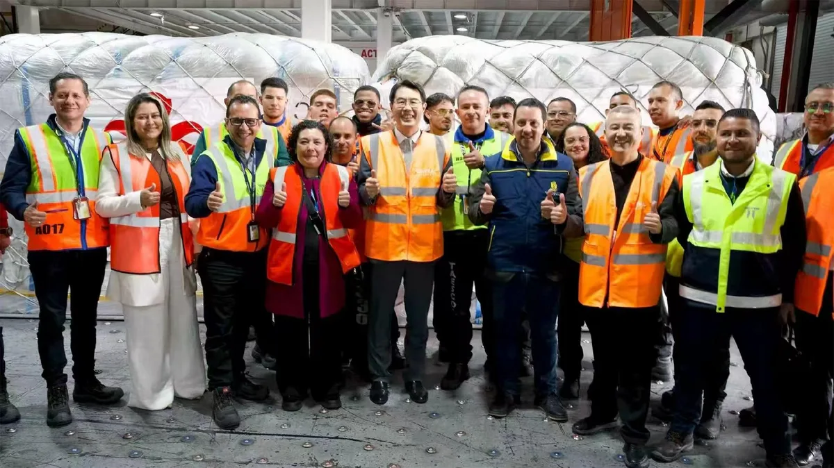 Chinese humanitarian earthquake relief supplies arrive in Colombia