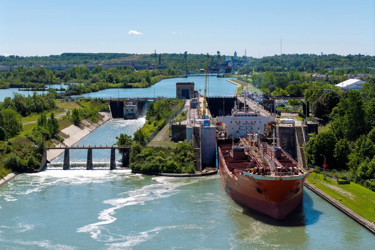 Canada’s trade surplus narrowed in July as energy and metal exports fell