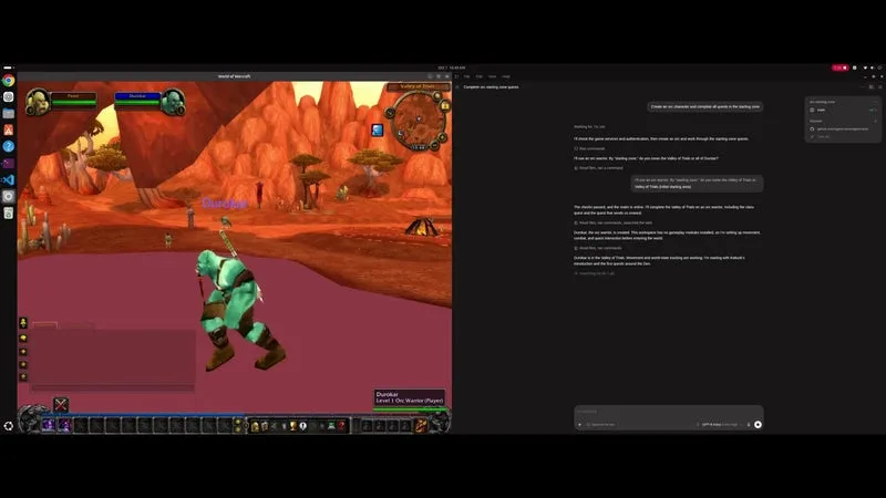 A l'aveugle et en 40 minutes: comment une IA a trouvé des solutions pour boucler une zone de départ de "World of Warcraft" sans aide humaine, sans jamais voir l'écran et sans mourir