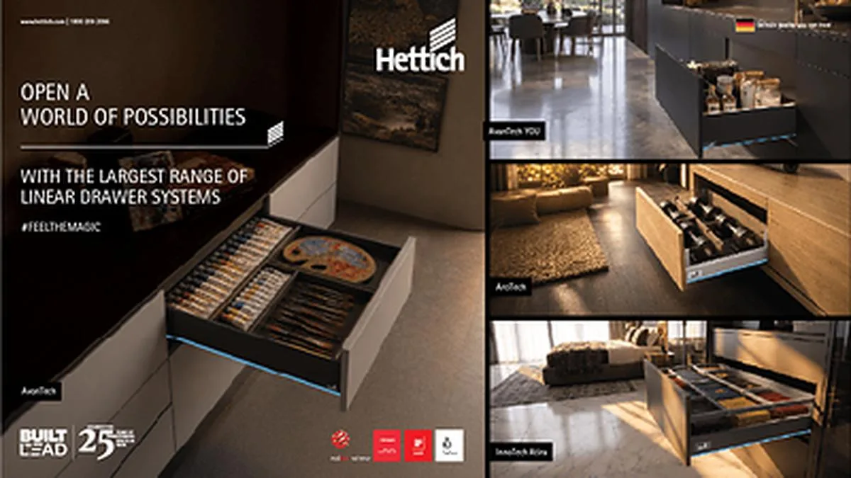 Hettich Introduces its Largest Range of Linear Drawer Systems for Modern Interiors