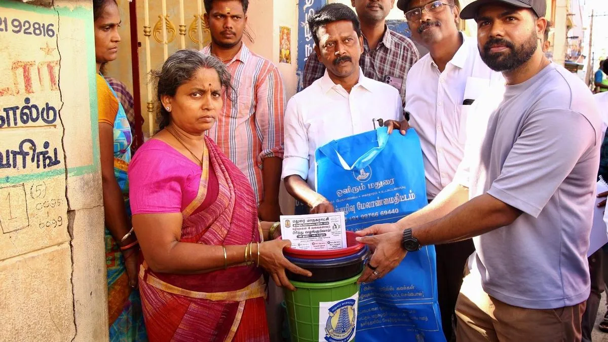Madurai Corporation launches collection of segregated waste in four types from houses