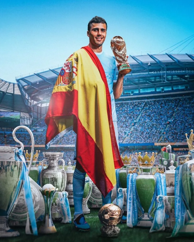 Barcelona anuncia a contratação de Rodri, eleito o melhor da Copa do Mundo 2026