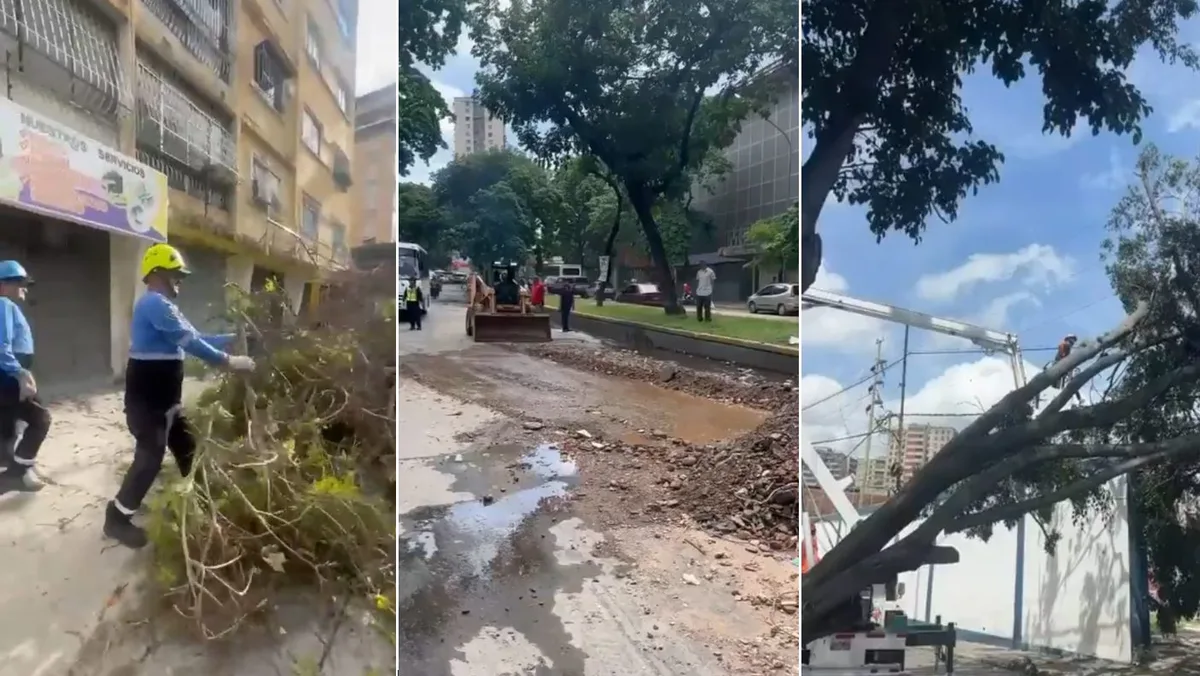 Autoridades reportaron afectaciones en toda Caracas tras fuertes lluvias
