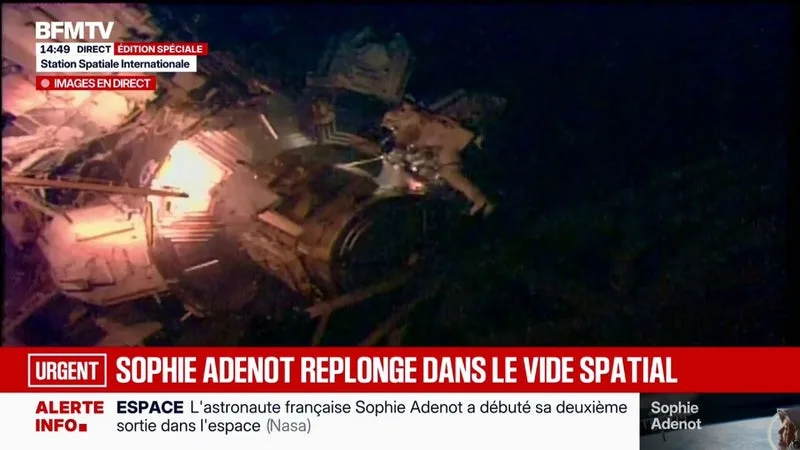 Deuxième sortie extravéhiculaire de Sophie Adenot: les deux astronautes ont quitté l'ISS