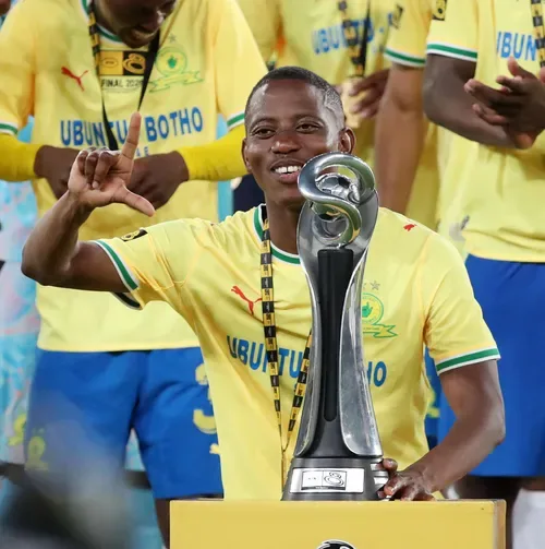 Two-trophy Thabo Cele feels special at Mamelodi Sundowns after Chiefs exit