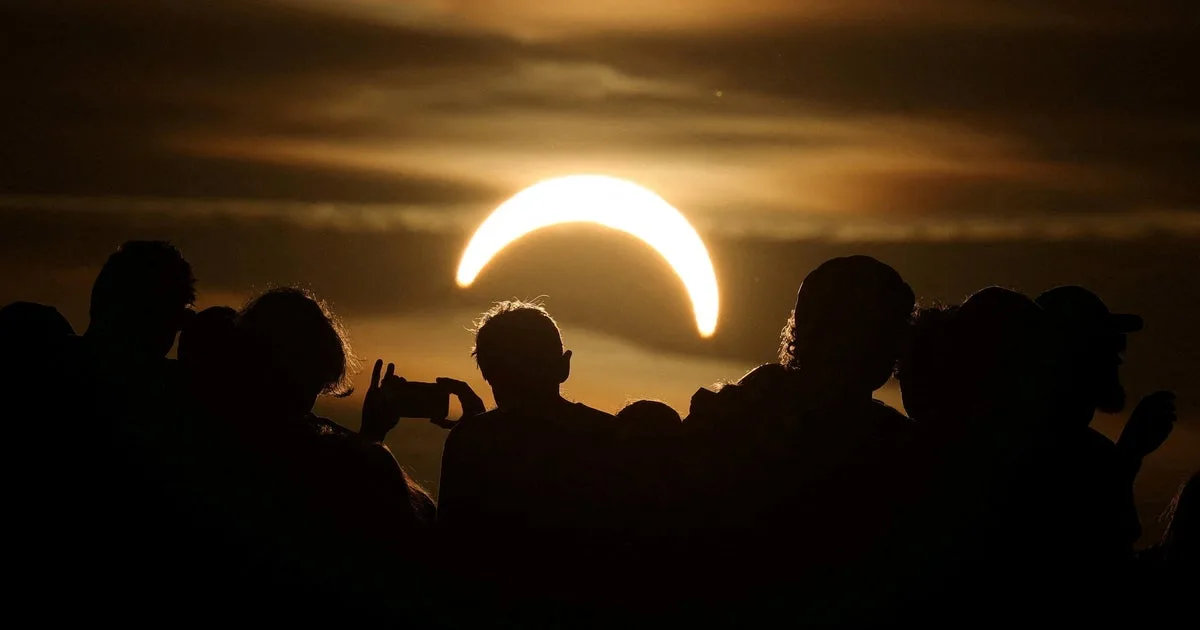 Stunning photos show total solar eclipse over Europe