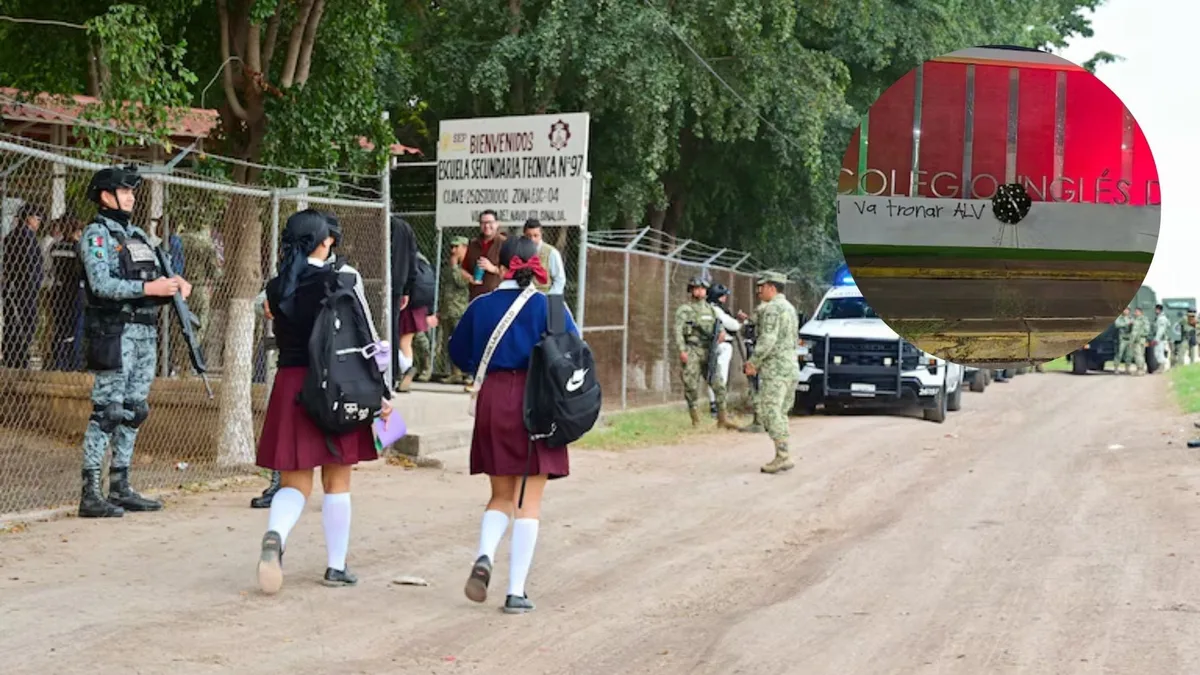 Padres exigen seguridad para alumnos de colegio privado en Culiacán tras amenaza con corona fúnebre