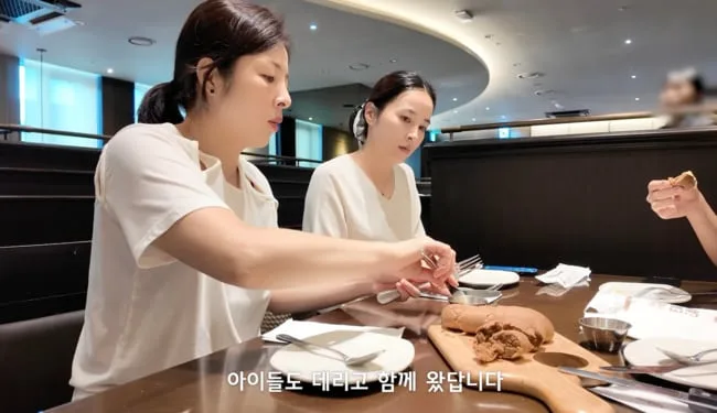 '김강우♥︎한무영' 대식가 두子 "삼겹살3+갈비5+밥+냉면"..한혜진 깜놀