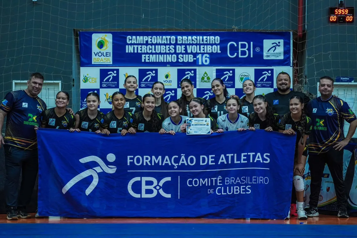Campo Grande Vôlei vence duas e avança à 2ª fase do Brasileiro Sub-16