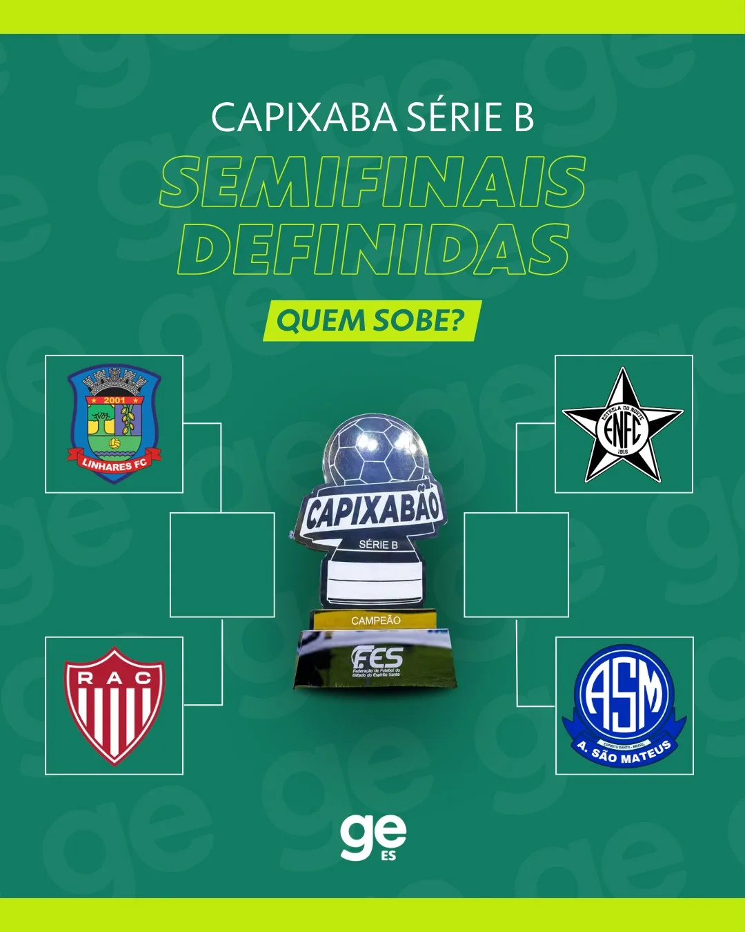 Definidos os confrontos das semifinais da Série B Capixaba 2026