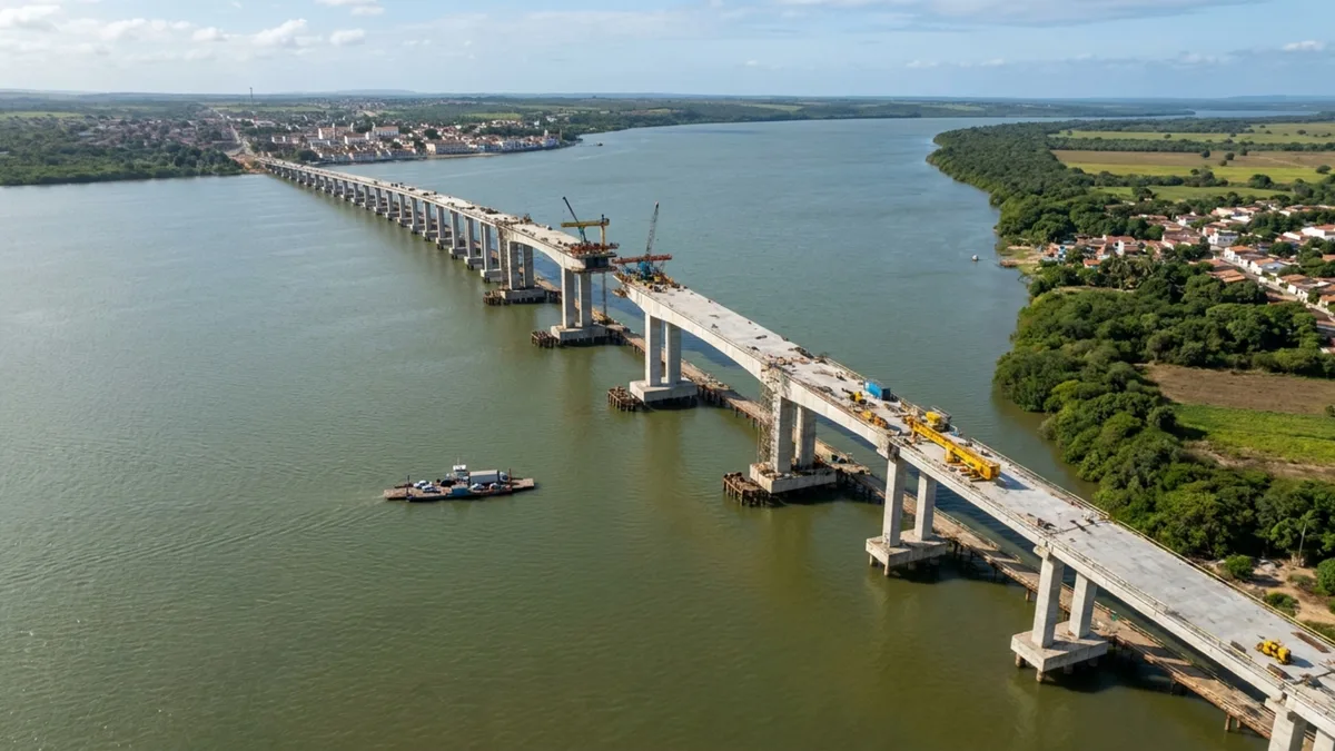 Ponte de R$ 205 milhões terá 1,18 km sobre o São Francisco e vai ligar dois estados do Nordeste por uma nova ligação