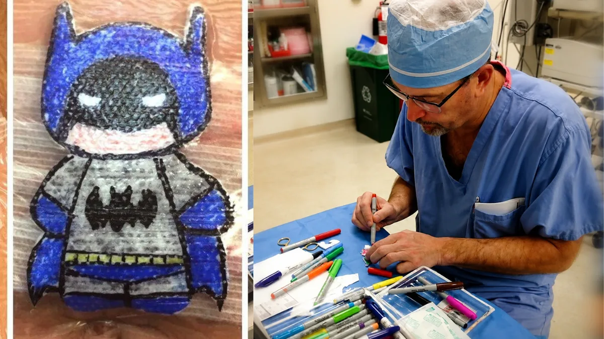 Meet Dr. Robert Parry: Ohio pediatric surgeon draws cartoons on kids’ bandages after surgery
