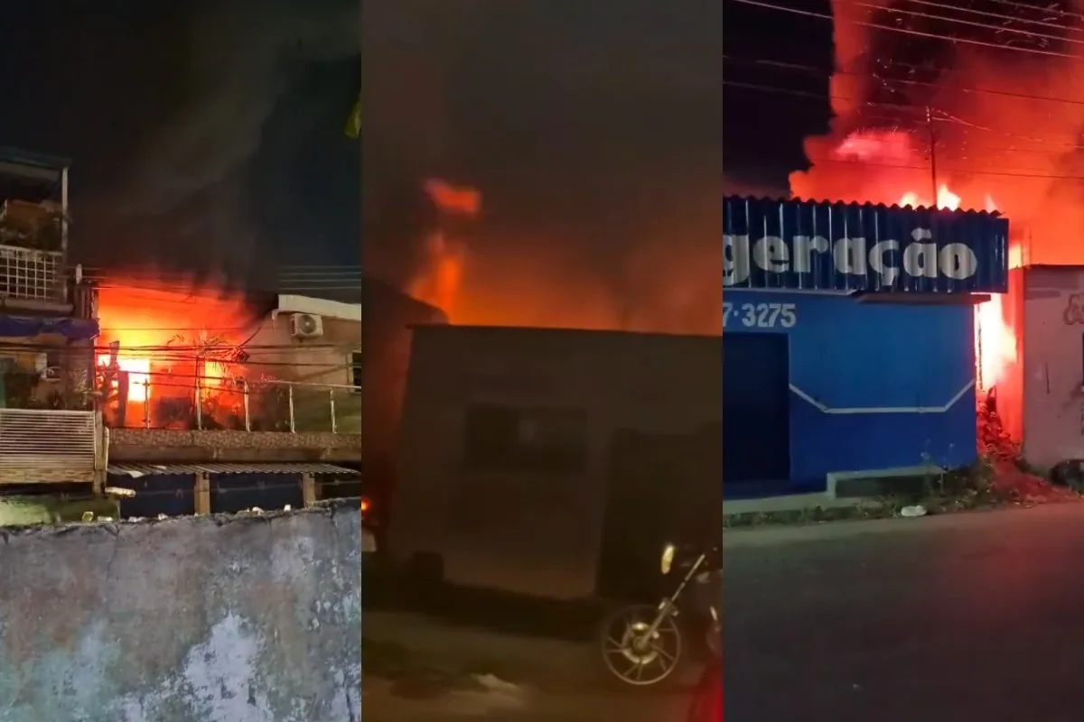 Três incêndios atingem imóvel e vegetações em diferentes zonas de Manaus