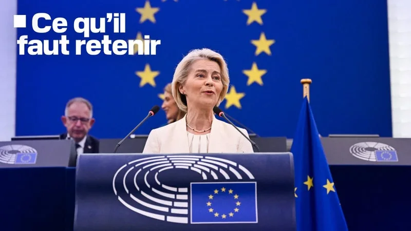 Sécurité européenne, Canada, réseaux sociaux... Ce qu'il faut retenir du discours sur l'état de l'Union d'Ursula von der Leyen