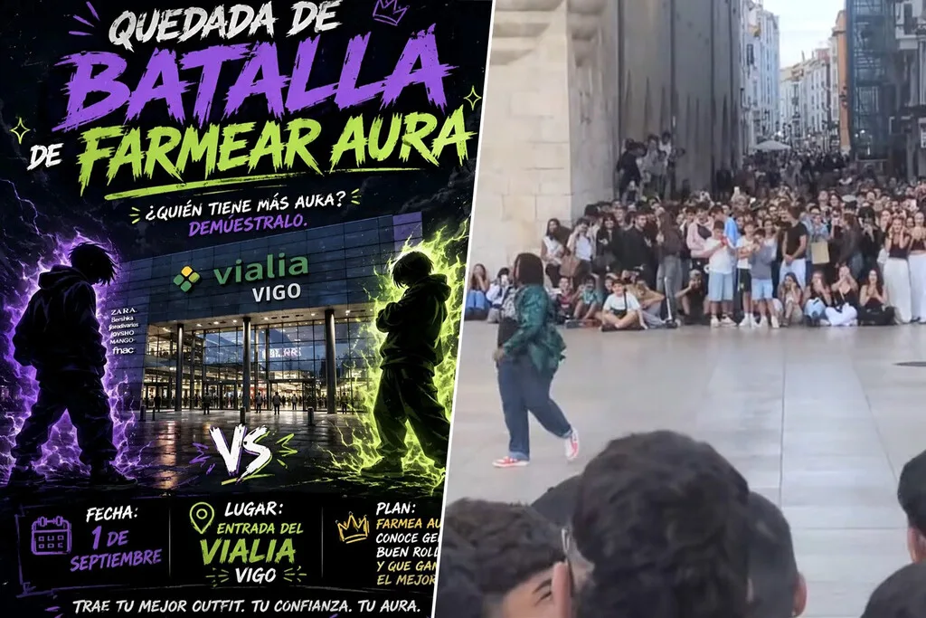 Las batallas de farmear aura en España han pasado de broma a actos reales que convocan a miles de chavales en Vigo, Burgos o Zaragoza
