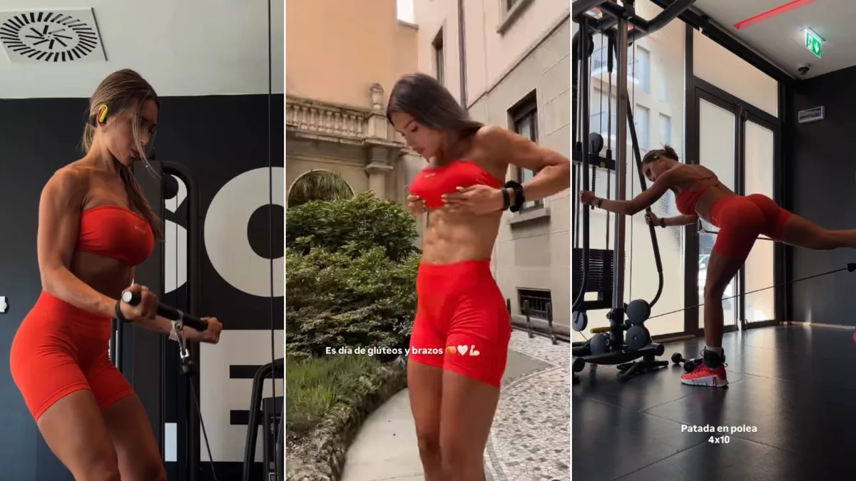 Agus Gandolfo impactó a sus fans al compartir su dura rutina de entrenamiento: “No hay glúteos sin bracitos”