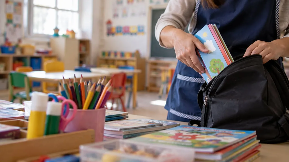 Denunciaron a una maestra jardinera de San Juan por robar útiles escolares y libros para venderlos por redes sociales