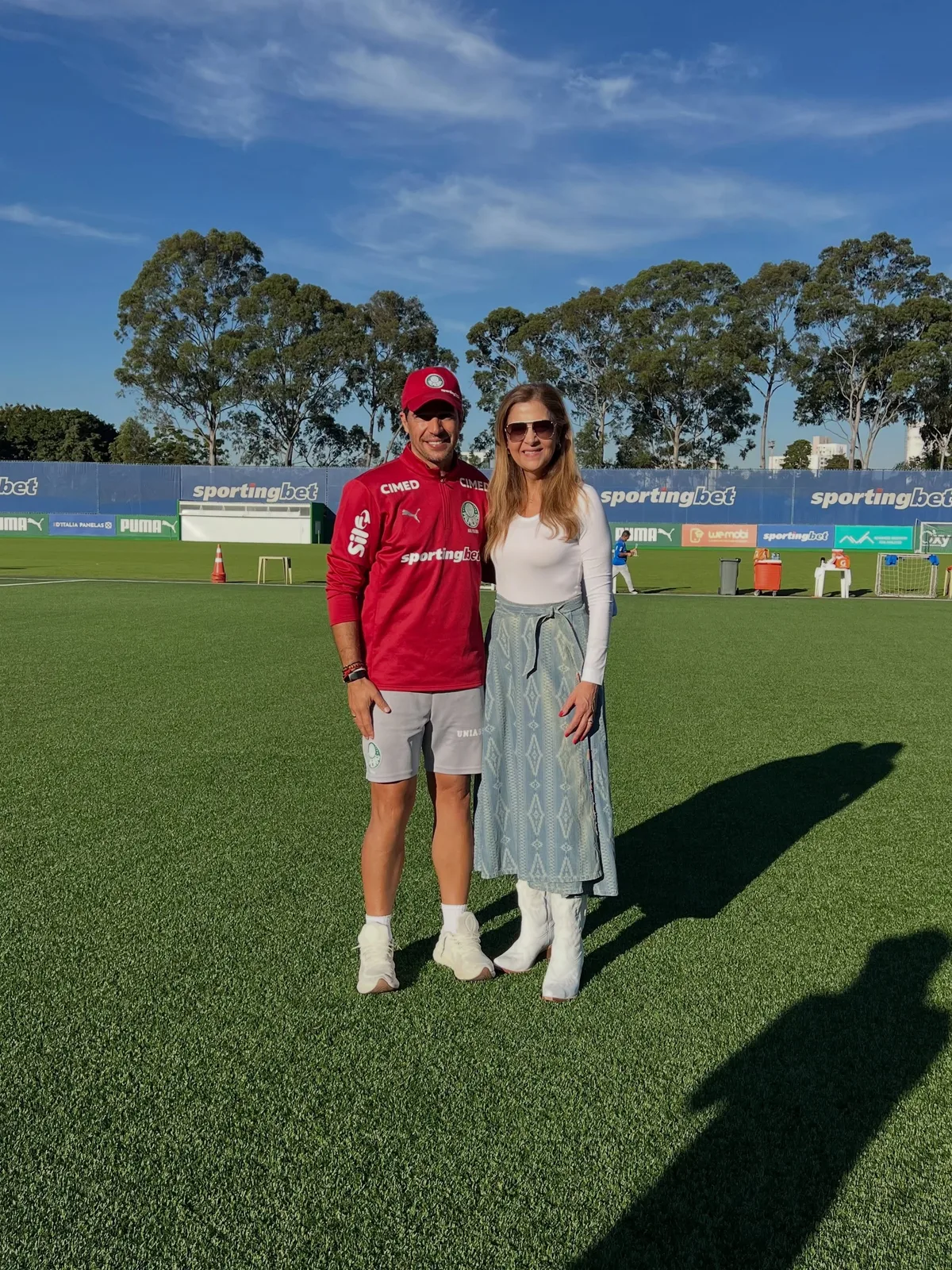 Leila defende Abel e elenco do Palmeiras antes de jogo decisivo na Libertadores
